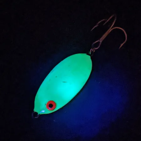 Vintage Bomber Slab Spoon, 3/4oz Yellow fishing spoon #14186