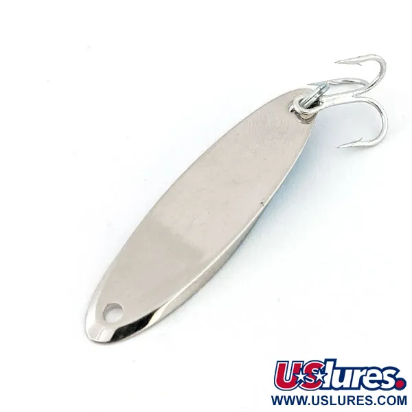 Vintage Acme Kastmaster, 1/4oz Nickel / Blue fishing spoon #14190