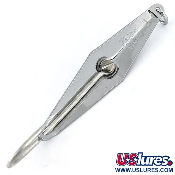 Vintage  James E. Clark  ​Clark Spoon, 1/4oz Nickel fishing spoon #14193