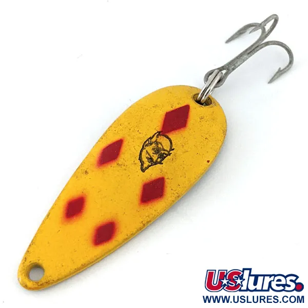 Vintage  Eppinger Dardevle Spinnie, 1/3oz Five of Diamonds fishing spoon #14196