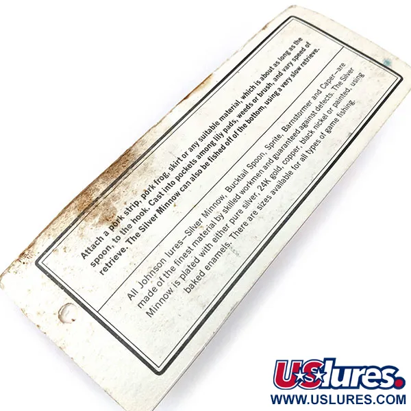 Vintage Weedless Johnson Silver Minnow (1970s)