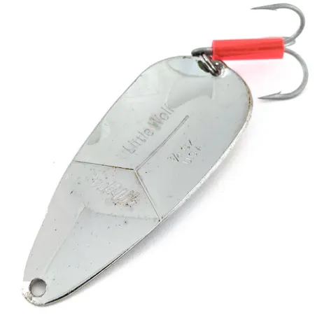 Vintage Mepps Little Wolf, 3/4oz Silver fishing spoon #14211