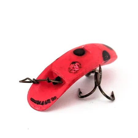 Vintage Yakima Bait FlatFish F4, 3/64oz Red / Black fishing lure #14214