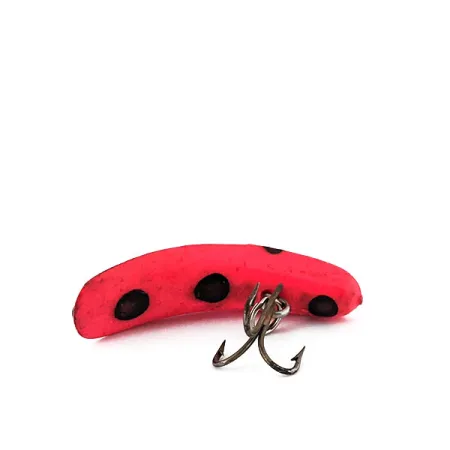 Vintage Yakima Bait FlatFish F4, 3/64oz Red / Black fishing lure #14214
