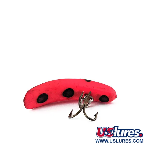 Vintage Yakima Bait FlatFish F4, 3/64oz Red / Black fishing lure #14214