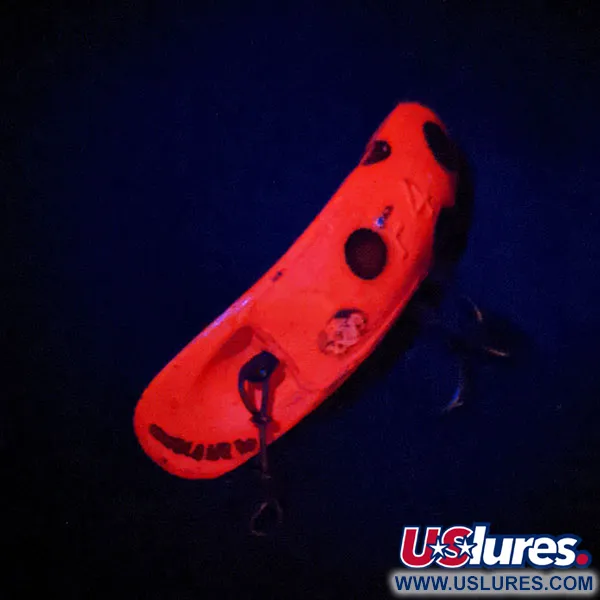 Vintage Yakima Bait FlatFish F4, 3/64oz Red / Black fishing lure #14214