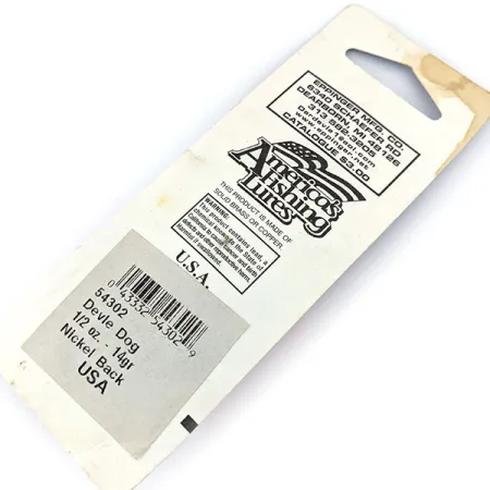 Eppinger Dardevle Devle Dog Glow, 1/2oz White / Chartreuse fishing spoon #14215