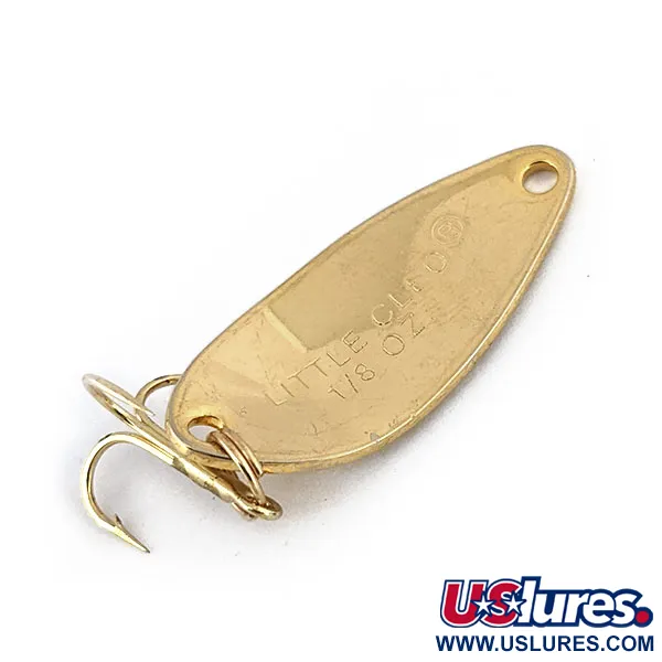 Vintage   Acme Little Cleo, 1/8oz Gold fishing spoon #14237