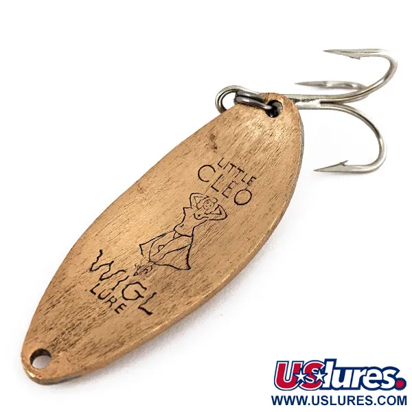 Vintage Seneca Little Cleo (Hula Girl), 2/3oz Copper fishing spoon #14240