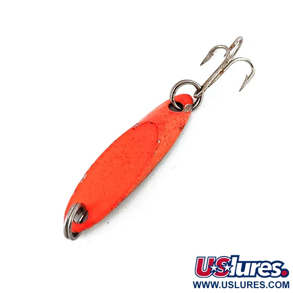 Vintage  Acme Kastmaster, 3/32oz Orange / Nickel fishing spoon #14246