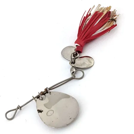 Vintage Hildebrandt Spinners Hildebrandt 3, 3/32oz Nickel / Red spinning lure #14260