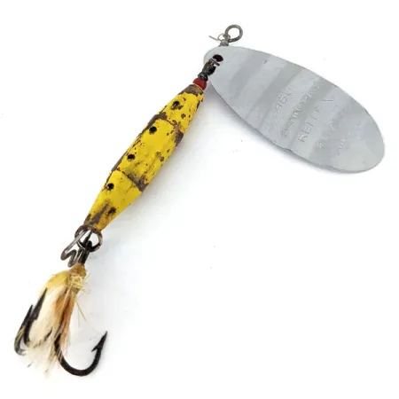 Vintage Abu Garcia Abu Reflex, 2/5oz Silver spinning lure #14265
