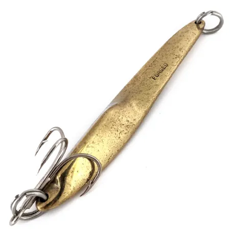 Vintage ​Johnson Lujon Jig Lure, 2 1/2oz Brass fishing spoon #14266