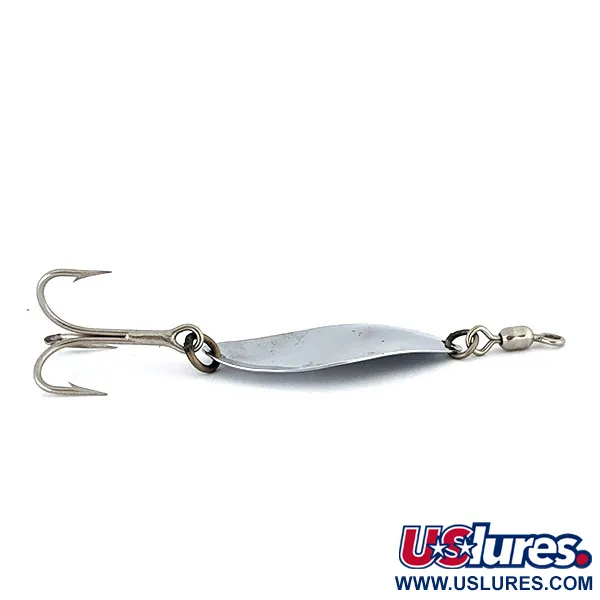 Vintage Luhr Jensen Manistee 3, 1/3oz Silver / Blue fishing spoon #14270