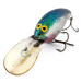 Vintage   Norman DD14, 3/5oz Silver / Green / covered with colorful Glitter fishing spoon #14287