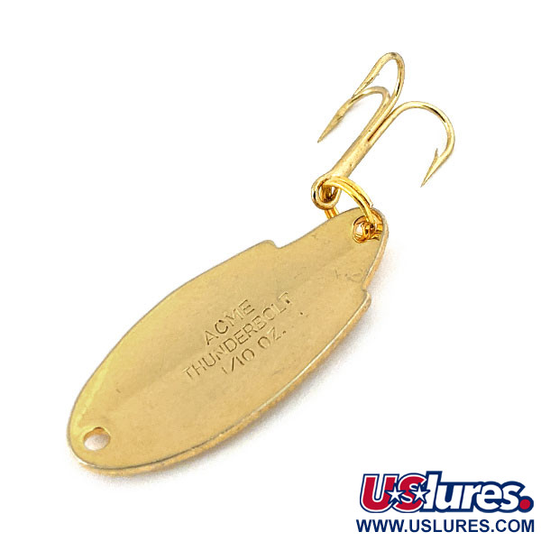 Vintage   Acme Thunderbolt, 1/8oz Gold fishing spoon #14307