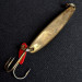 Vintage   Bay de Noc Swedish pimple #4, 1/4oz Bronze (Brass) fishing spoon #14308