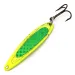 Vintage   Bay de Noc Swedish pimple #6 UV, 1/2oz Chartreuse fishing spoon #14309