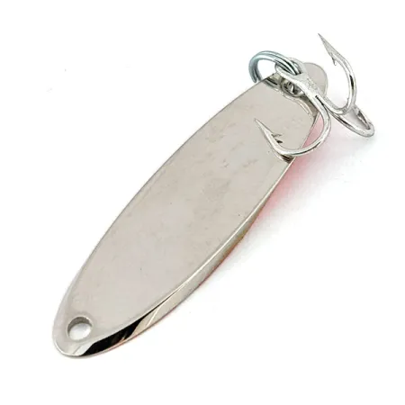 Vintage Acme Kastmaster, 1/4oz Nickel / Red fishing spoon #15866