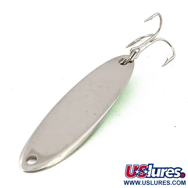 Vintage  Acme Kastmaster UV, 3/8oz Nickel / Green fishing spoon #16279