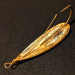 Vintage   Weedless Johnson Silver Minnow, 2/5oz Gold fishing spoon #14324