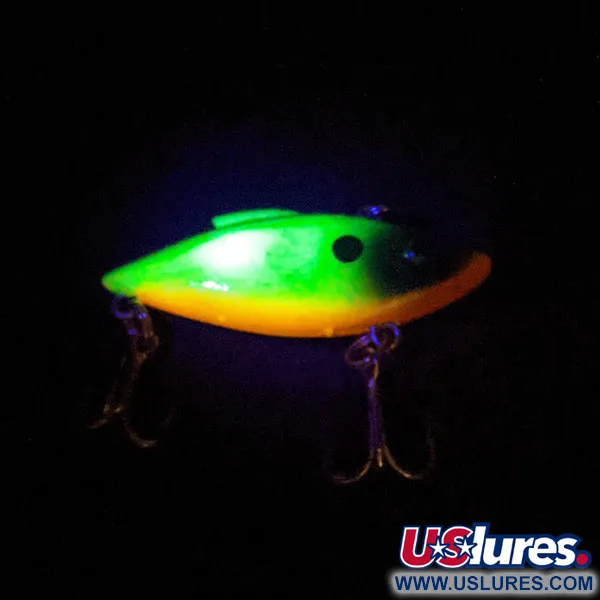 Vintage Bill Lewis Rat-L-Trap RT 09 UV, 3/16oz RT 09 CHARTREUSE / BLACK BACK fishing lure #14352