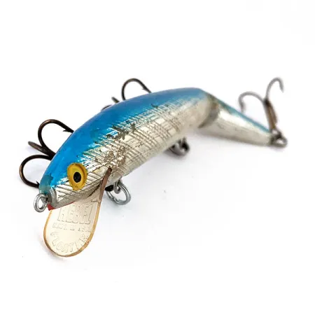 Vintage Rebel Floater Jointed J12, 1/3oz Silver / Light Blue fishing lure #14356