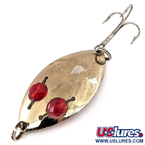 Vintage  Eppinger Red Eye Junior, 1/2oz Bronze (Brass) fishing spoon #14364