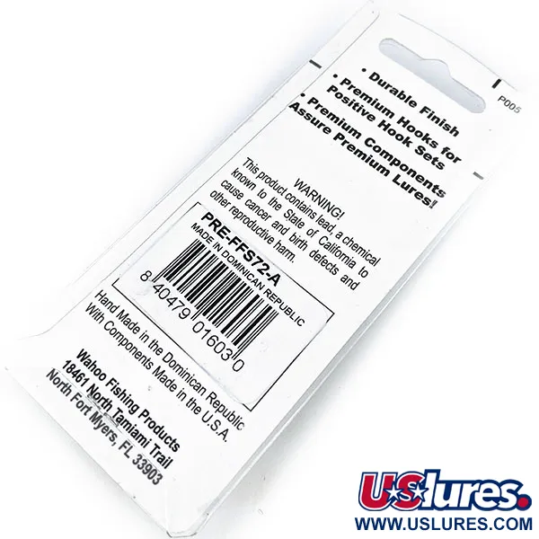   Wahoo Key Largo Swim'n Fin Jig Lure , 1/8oz  fishing spoon #14371