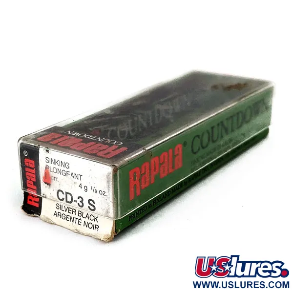 Rapala Countdown S3, 1/8oz S (Silver) fishing lure #14372