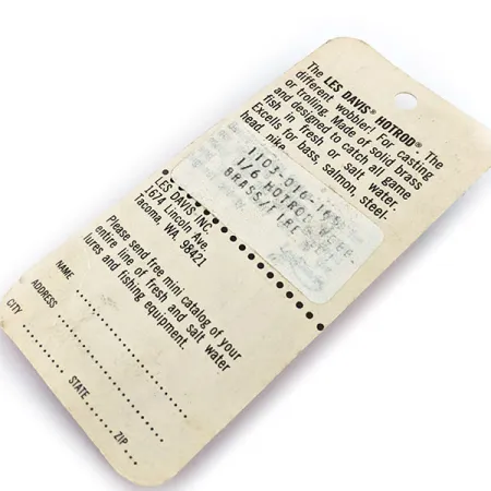 Luhr Jensen ​Les Davis Hotrod , 3/16oz Gold fishing spoon #14374