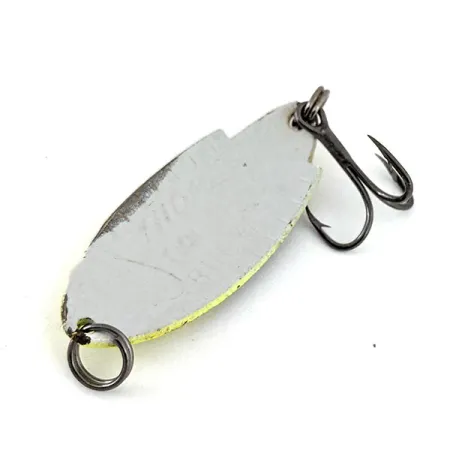 Vintage Thomas Buoyant, 3/16oz Chartreuse / White fishing spoon #14380
