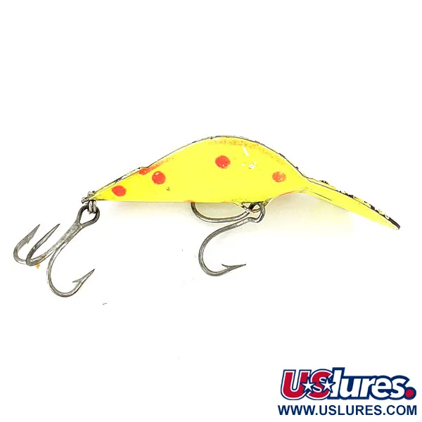Vintage  Other Buck Perry spoonplug UV, 1/3oz Fluorescent Yellow / Red fishing lure #14400