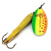 Vintage   Mepps Aglia 5 Flying C, 3/4oz Fluorescent Yellow spinning lure #14406