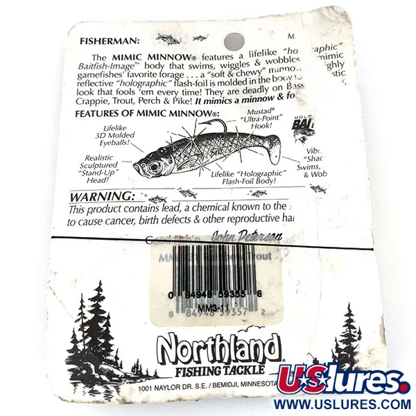   Northland Mimic Minnow soft bait, 1/8oz  fishing #14408