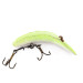 Vintage  Yakima Bait FlatFish F7 Glow, 1/8oz White / Green fishing lure #14417