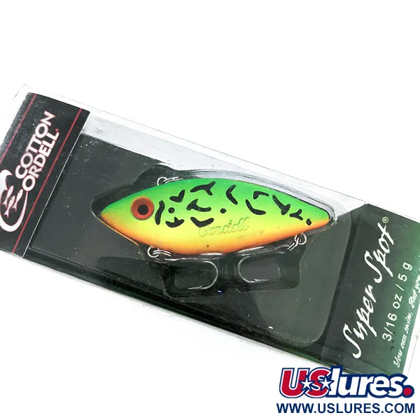   Cotton Cordell Super Spot, 3/16oz Fire Tiger fishing lure #16185
