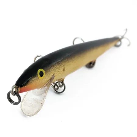 Vintage Rapala Original Floater F13, 1/4oz Gold fishing lure #14479