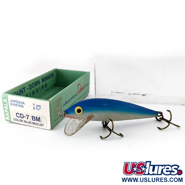 Rapala Countdown S7, 1/4oz Blue Mullet fishing lure #14484