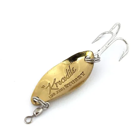 Luhr Jensen Lil' Kroc (Krocodile Stubby), 3/16oz Gold fishing spoon #17320