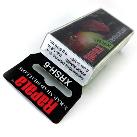 ​Rapala X-RAP Shad Shallow , 1/3oz Clown fishing lure #14499