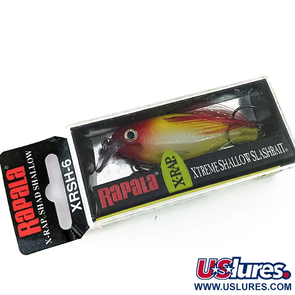 ​Rapala X-RAP Shad Shallow , 1/3oz Clown fishing lure #14499