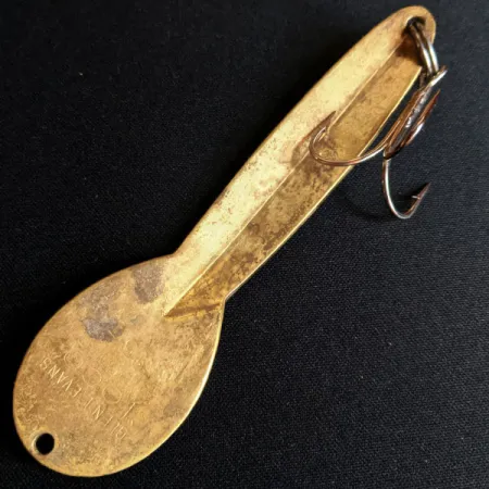 Vintage Glen Evans Loco 5, 1oz Brass fishing spoon #14500