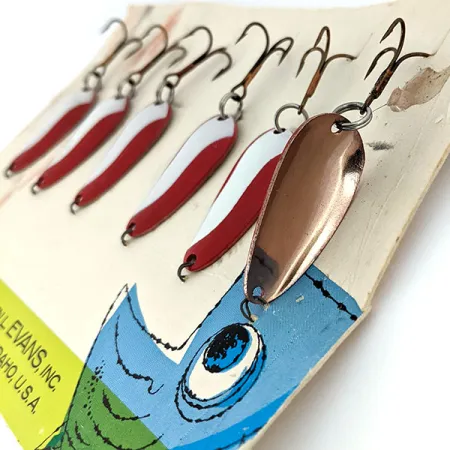 Glen Evans Pay-Off , 3/16oz Red / White / Copper fishing spoon #14509