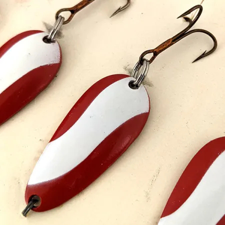 Glen Evans Pay-Off , 3/16oz Red / White / Copper fishing spoon #14509