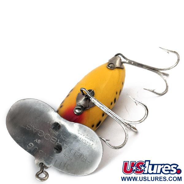 Vintage   ​Fred Arbogast Jitterbug , 1/2oz Tiger fishing lure #14524