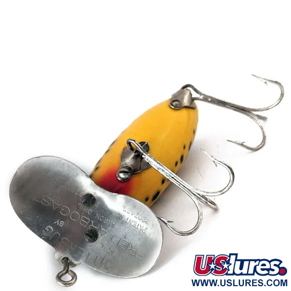 Vintage ​Fred Arbogast Jitterbug , 1/2oz Tiger fishing lure #14524