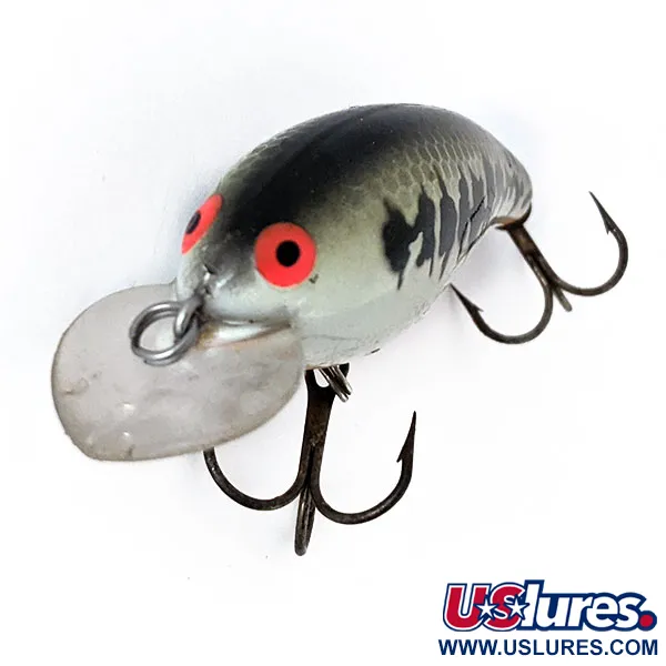 Vintage Bomber model A Screw Tail, 2/5oz Baby Bass fishing lure #14530
