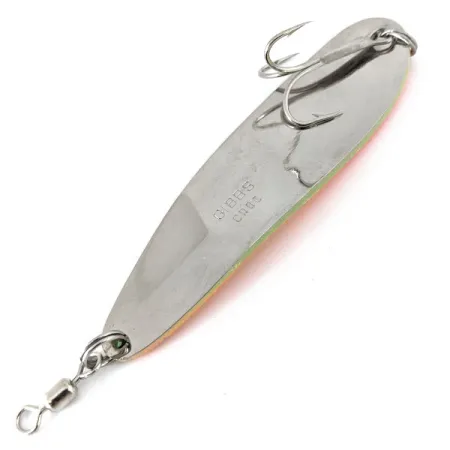 Vintage Gibbs Croc UV, 2oz Fire Tiger fishing spoon #14533