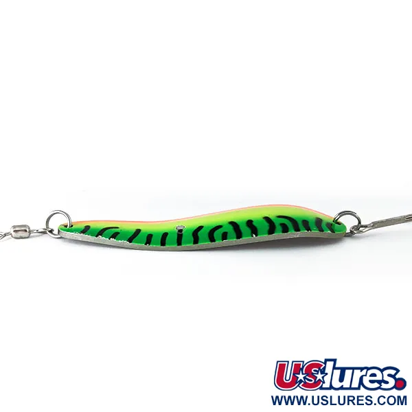Vintage   Gibbs Croc UV, 2oz Fire Tiger fishing spoon #14533